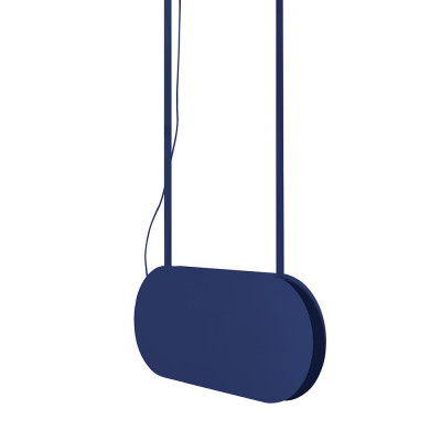 MALUMI A navy blue pendant lamp with integrated LED panel 3000K UMMO