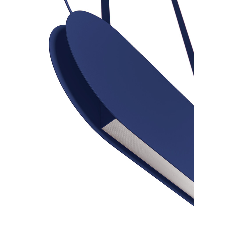 MALUMI A navy blue pendant lamp with integrated LED panel 3000K UMMO