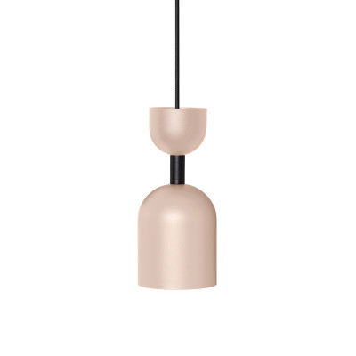 Lampa sufitowa SUPURU beżowa lampa wisząca z czarną rurką UMMO 24h