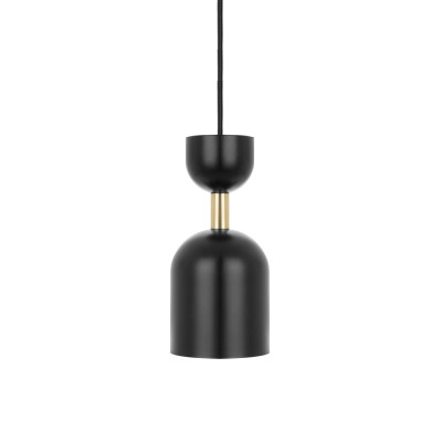Ceiling lamp SUPURU black pendant lamp with a brass tube UMMO