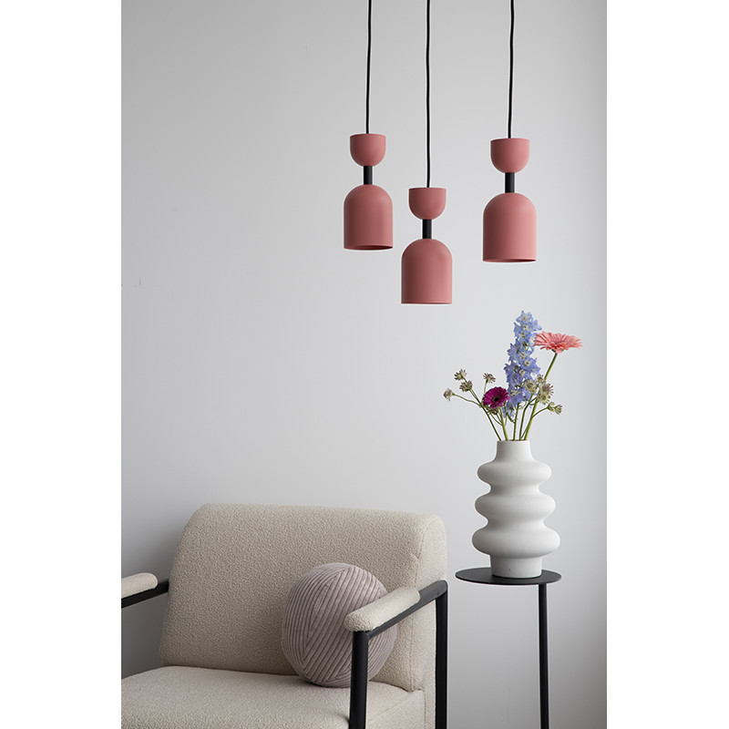 Lampa sufitowa SUPURU niebieska lampa wisząca z czarną rurką UMMO 24h