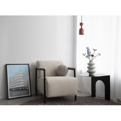 Lampa sufitowa SUPURU niebieska lampa wisząca z czarną rurką UMMO 24h