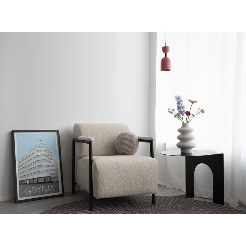 Lampa sufitowa SUPURU niebieska lampa wisząca z czarną rurką UMMO 24h