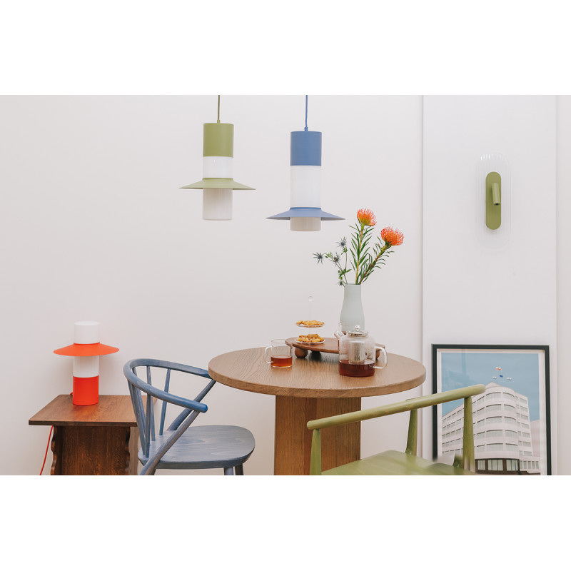 White RIFLO W C wall lamp with adjustable spot and fluted shade 3000K UMMO