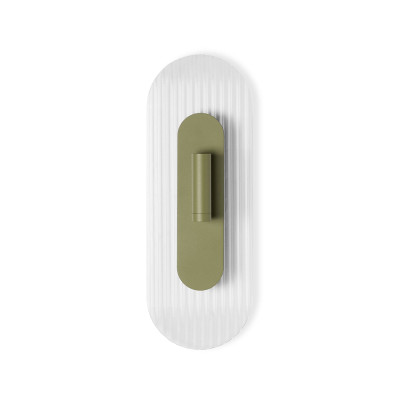 Olive wall lamp RIFLO W C with adjustable spot and fluted shade 4000K UMMO