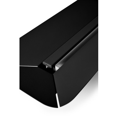 Black YOTTSU W B wall lamp with built-in 4000K LED panel UMMO