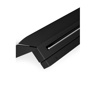 Black YOTTSU W B wall lamp with built-in 4000K LED panel UMMO