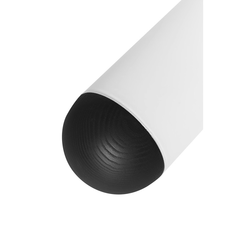 FUNSUI A black ceiling pendant lamp with milky shade and wooden detail 3000K UMMO