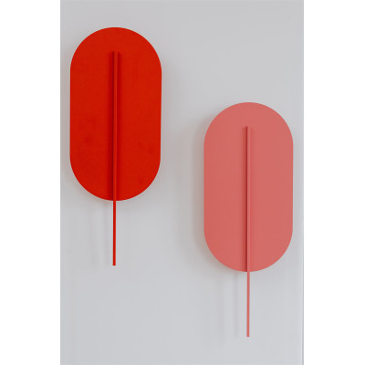 Wall lamp ROKKE red and orange with decorative element UMMO