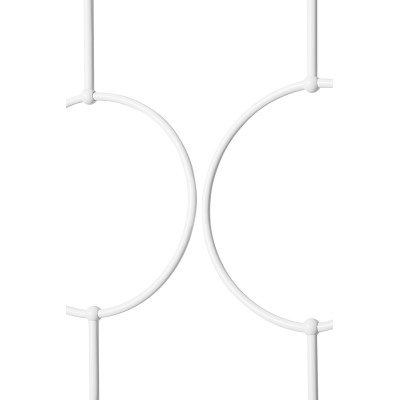 Triple pendant lamp ISUULLA C white round frames with white glass lampshades UMMO