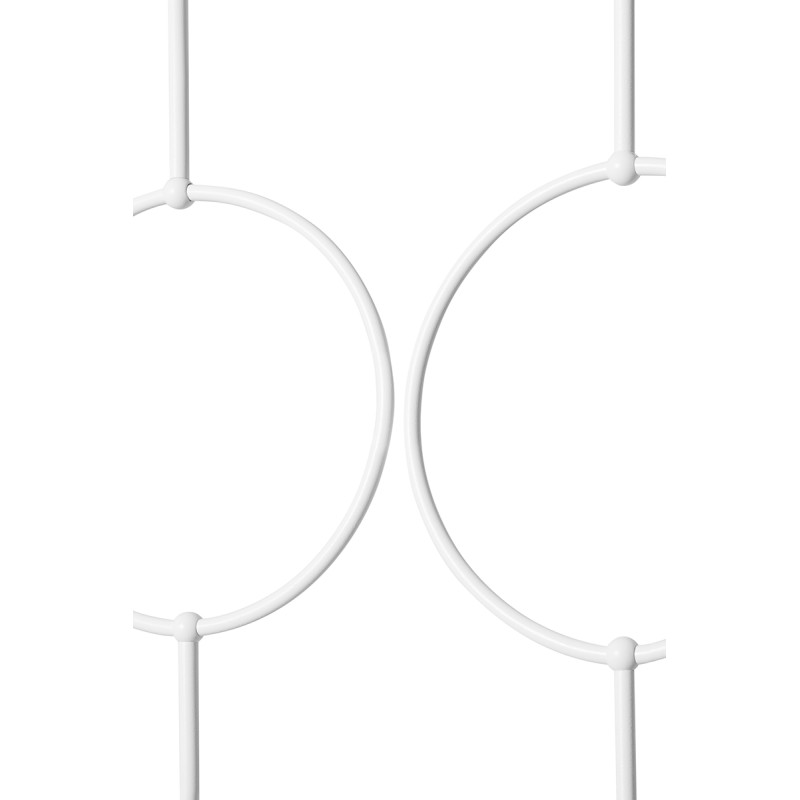 Triple pendant lamp ISUULLA C white round frames with white glass lampshades UMMO