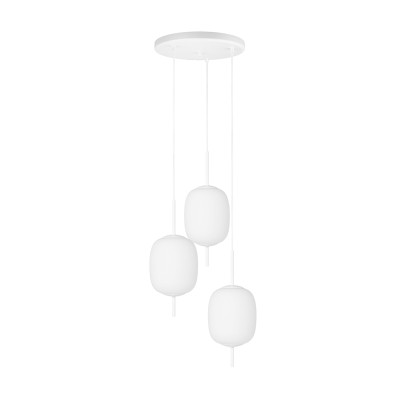 Potrójna biała sufitowa lampa wisząca EPLI MINI 3P UMMO