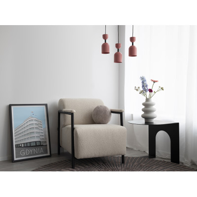 Lampa sufitowa SUPURU granatowa lampa wisząca z czarną rurką UMMO 24h