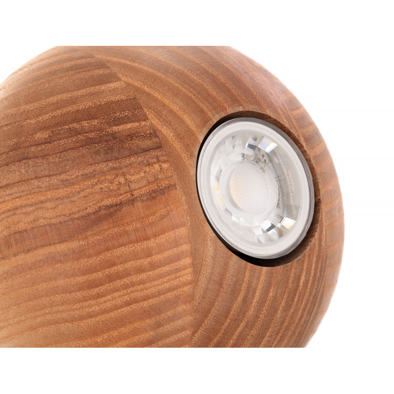 Wooden ceiling lamp Loft Barille GU10 pendant lamp KOLOROWE KABLE