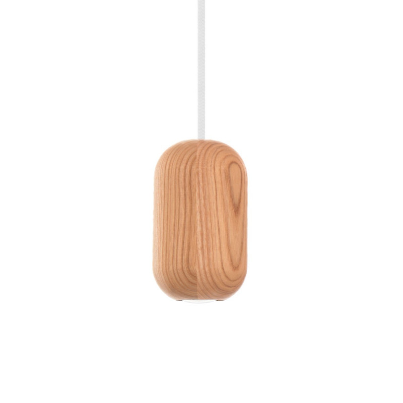 Wooden ceiling lamp Loft Barille GU10 pendant lamp KOLOROWE KABLE