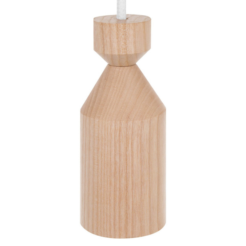 Wooden ceiling lamp Loft Angula GU10 pendant lamp KOLOROWE KABLE