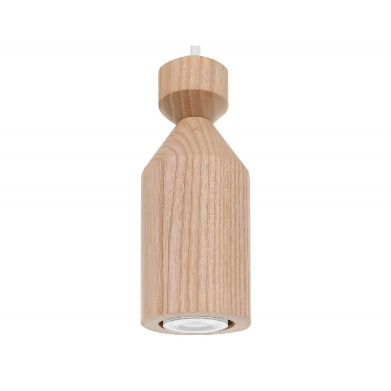 Wooden ceiling lamp Loft Angula GU10 pendant lamp KOLOROWE KABLE