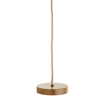 Lampa wisząca boho Jute Net z kloszem w oplocie z naturalnej juty Madam Stoltz