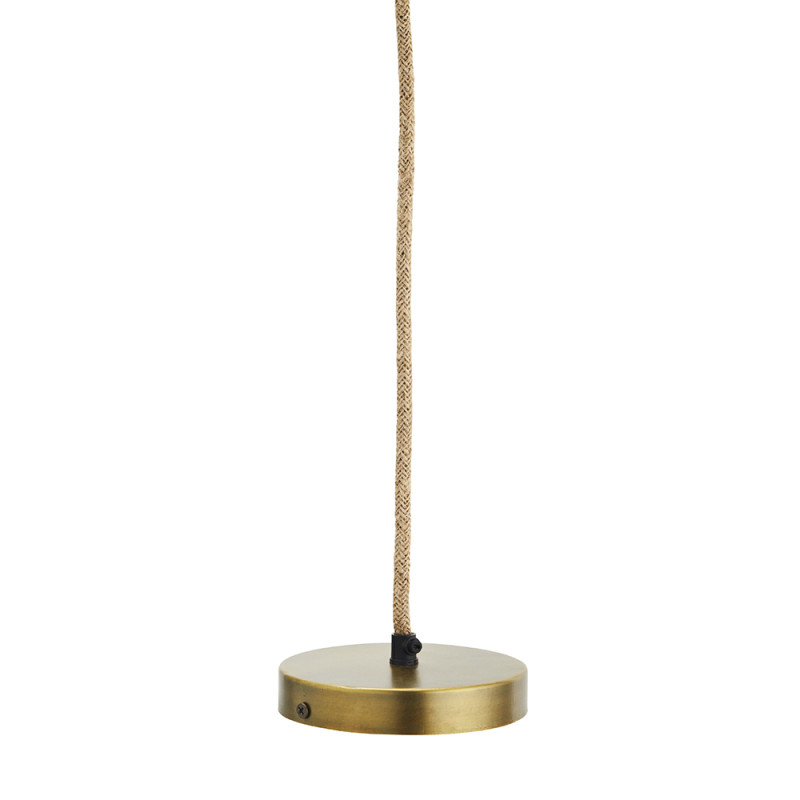 Cotton boho pendant lamp with cotton flower-shaped shade Madam Stoltz