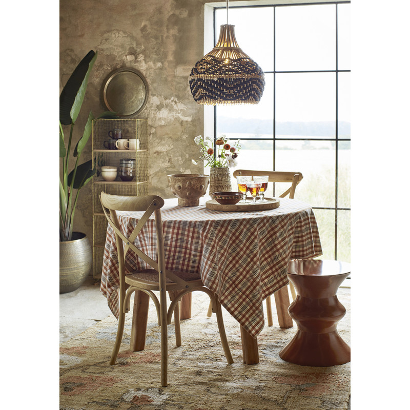 Bamboo lampshade with decorative cotton cord Madam Stoltz
