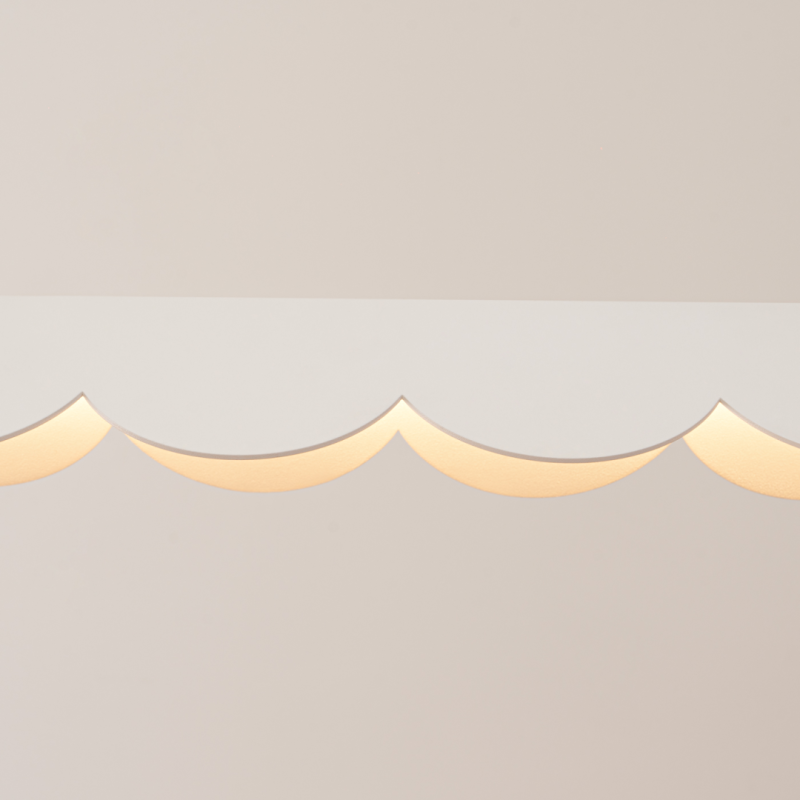Biała lampa wisząca LED Biscuit 131 z panelem 3000K | THORO