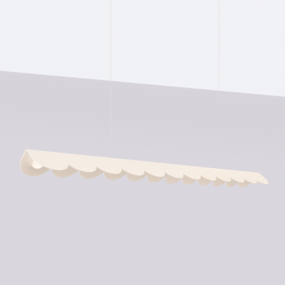 Beige Biscuit 131 LED Pendant Lamp with 4000K panel | THORO