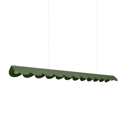 Zielona oliwkowa lampa wisząca LED Biscuit 131 z panelem 4000K | THORO