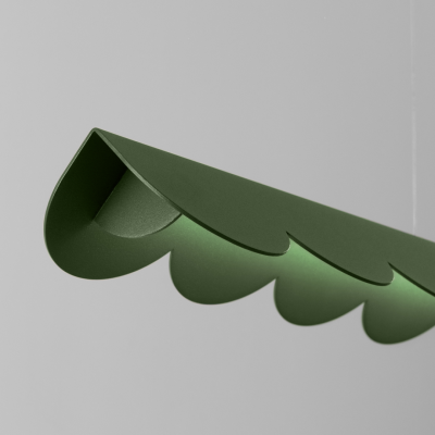 Green olive Biscuit 131 LED Pendant Lamp with 4000K panel | THORO