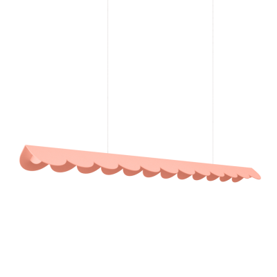 Brzoskwiniowa lampa wisząca LED Biscuit 131 z panelem 4000K | THORO
