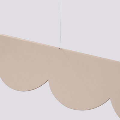 Taupe lampa wisząca LED Biscuit 131 z panelem 4000K | THORO