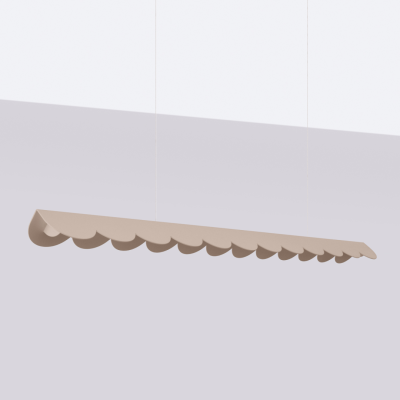 Taupe lampa wisząca LED Biscuit 131 z panelem 4000K | THORO