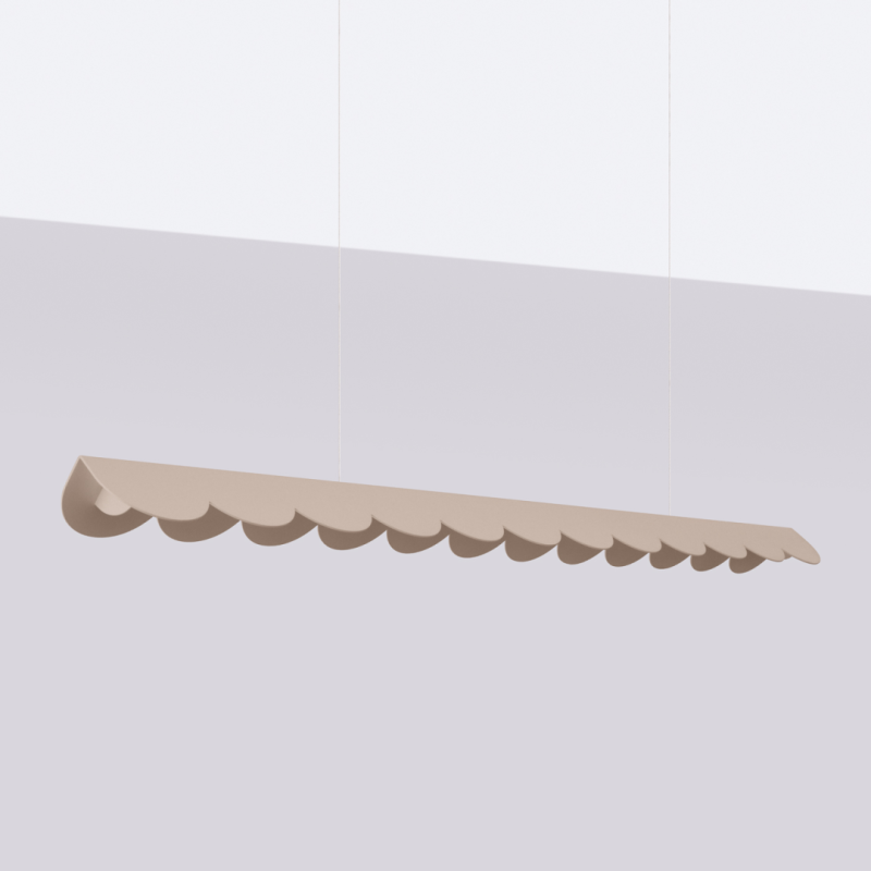 Taupe Biscuit 131 LED Pendant Lamp with 4000K panel | THORO
