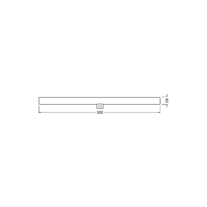 Milky linear LED bulb STICK 30cm S14D 3.5W 2700K 260lm OSRAM