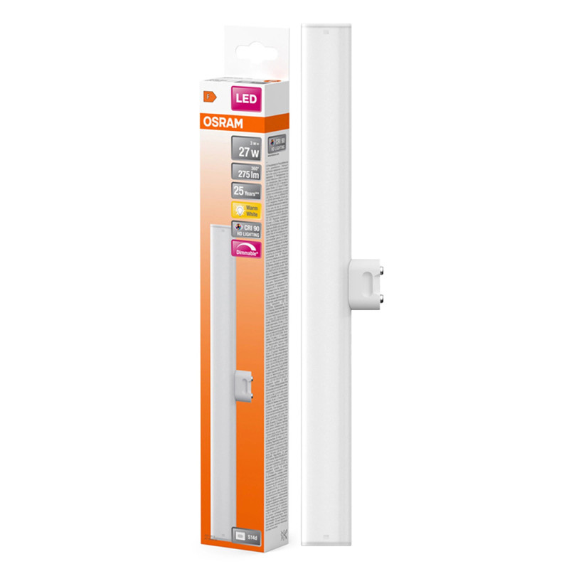 Milky linear LED bulb STICK 30cm S14D 3W 2700K 275lm dimmable OSRAM