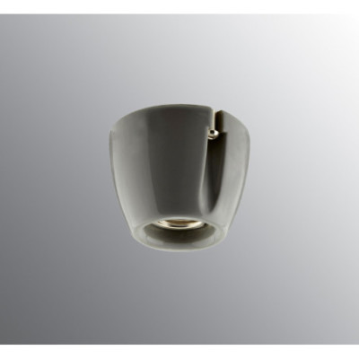Ifö Electric Grey Porcelain E27 Ceiling and Wall Light IP20