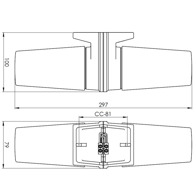 Biała lampa ścienna Bernadotte Double E14, 2 x max 40W, porcelanowa oprawa IP20 z mlecznym kloszem Ifö Electric