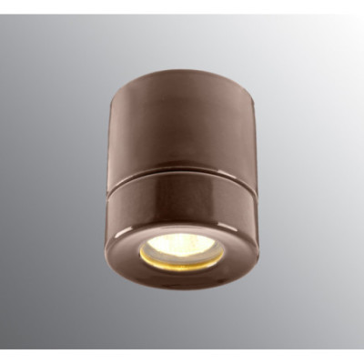 Brown Ceiling Light Light On Downlight Sauna GU10, max. 35 W, Porcelain Light IP44 Ifö Electric