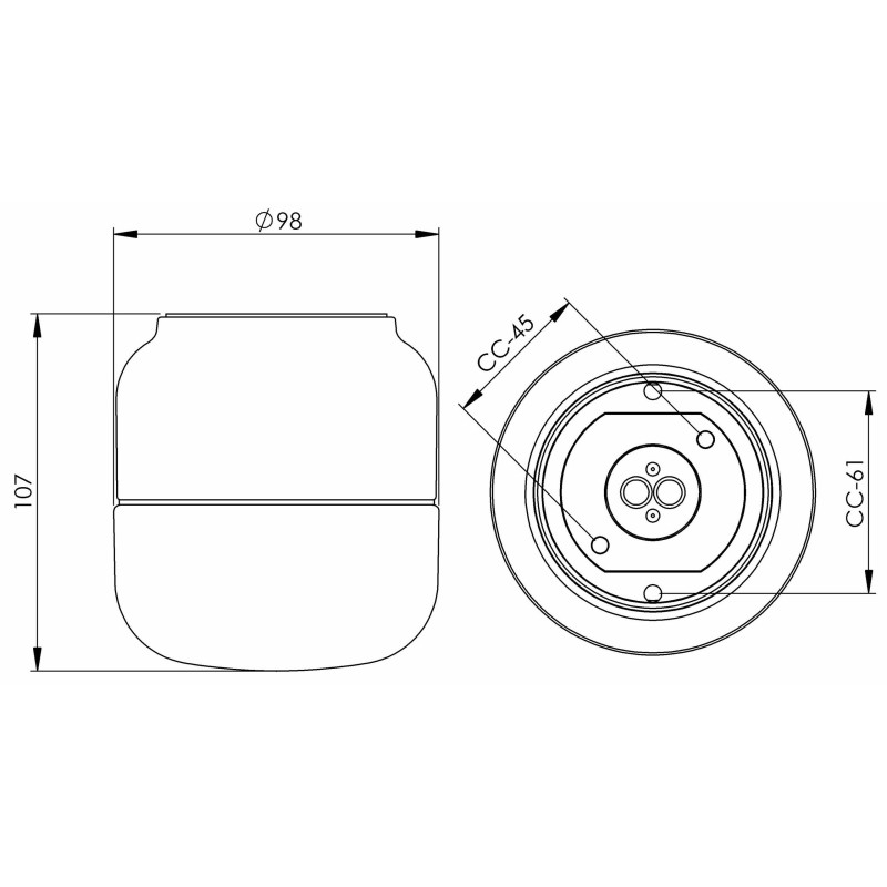 Biała lampa ścienna Sauna Ohm 100/110, G9 max 25W, porcelanowa oprawa IP44 z mlecznym kloszem Ifö Electric