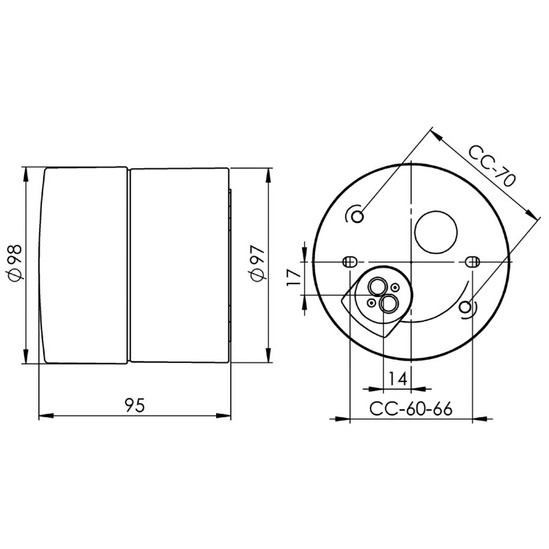 Biała lampa sufitowa, ścienna Sauna Opus 100/125, G9 max 25W, porcelanowa oprawa IP44 z mlecznym kloszem Ifö Electric