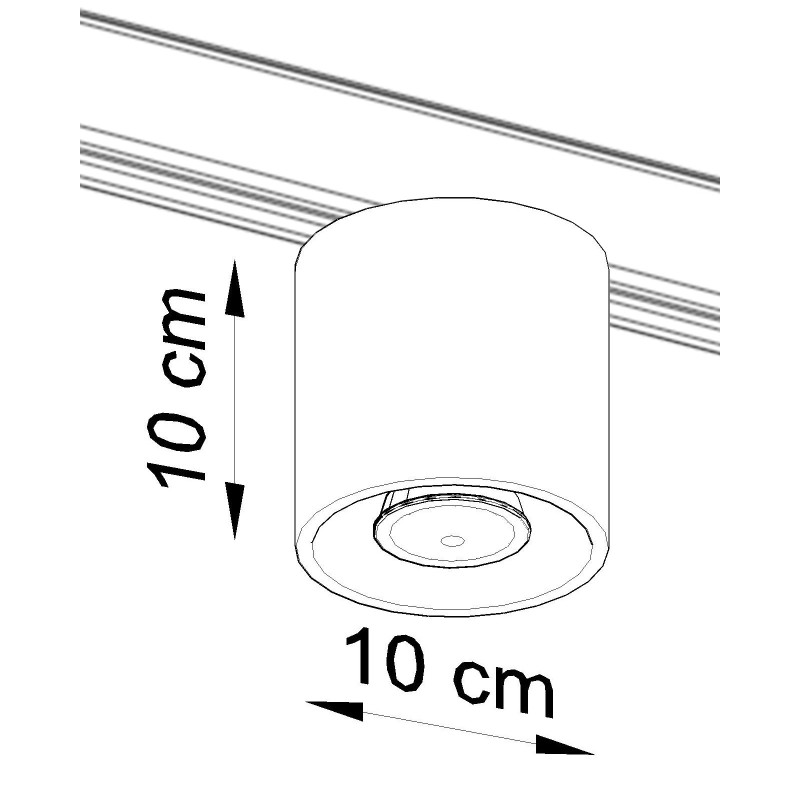 Plafon ORBIS czarny GU10 3000K 7W 510lm Make Your Light