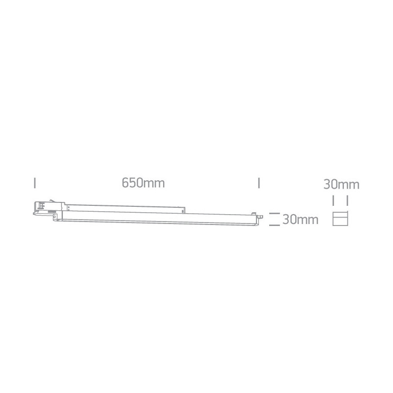 Make Your Light LUCIE Black LED 3000 K-4000 K-5000 K 16 W 1600 lm Track Linear Light