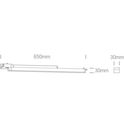 Make Your Light LUCIE White LED 3000 K-4000 K-5000 K 16 W 1600 lm Track Linear Light
