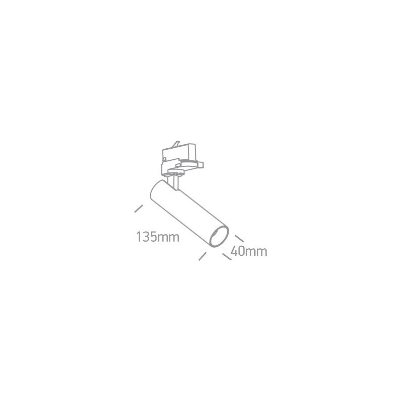 Reflektor VILAIN czarny LED 3000K 8W 560lm Make Your Light