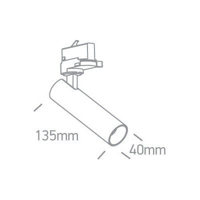 Reflektor VILAIN biały LED 3000K 8W 560lm Make Your Light
