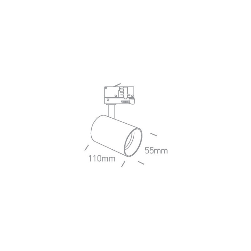 Make Your Light ISA Brushed Brass LED 3000 K 12 W 1080 lm Track Spotlight