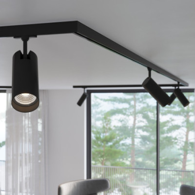 Make Your Light REO Black LED 3000 K 30 W 2700 lm Track Spotlight