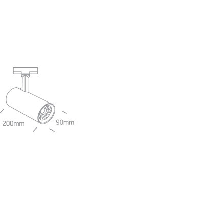 Make Your Light REO White LED 3000 K 30 W 2700 lm Track Spotlight
