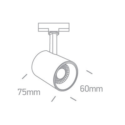 Reflektor KAMI czarny LED 3000K 8W 650lm Make Your Light
