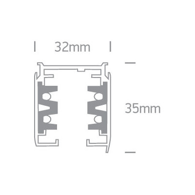 Make Your Light Black 2 m 3-Phase Track Rail