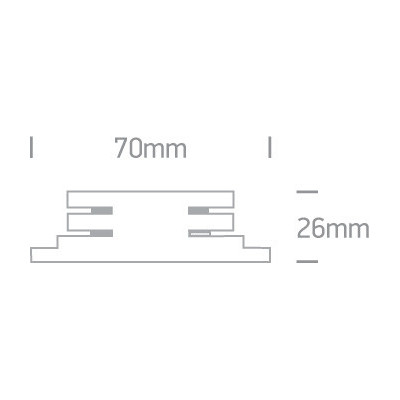 Make Your Light Black Concealed Non-Powered Track Connector